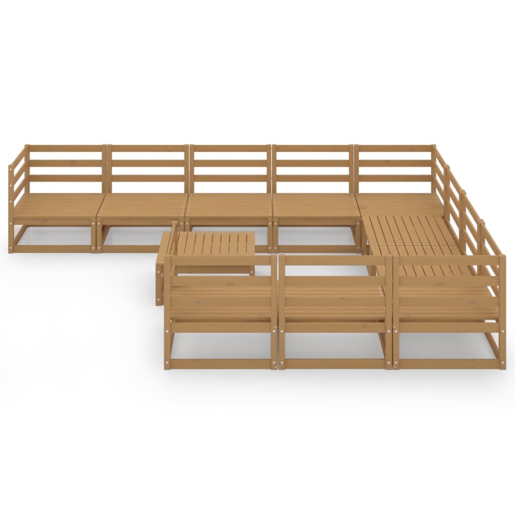 

vidaXL 11-delige Loungeset massief grenenhout