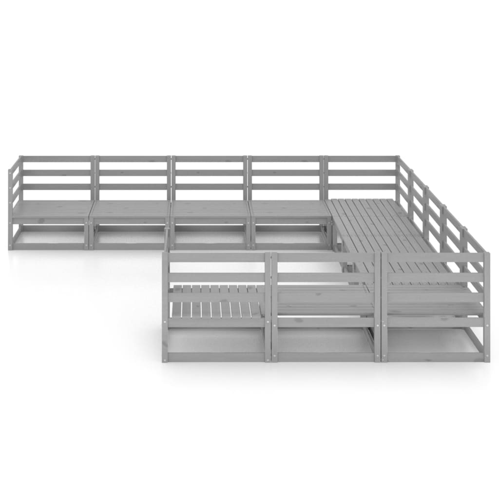 Thumbnail - vidaXL 11-tlg. Garten-Lounge-Set Massivholz Kiefer