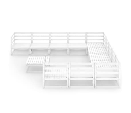 vidaXL 12-cz. zestaw mebli wypoczynkowych do ogrodu, drewno sosnowe