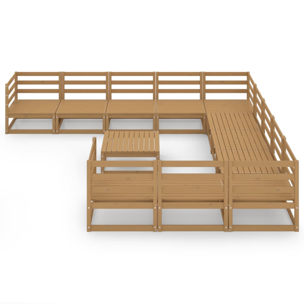 

vidaXL 12-delige Loungeset massief grenenhout