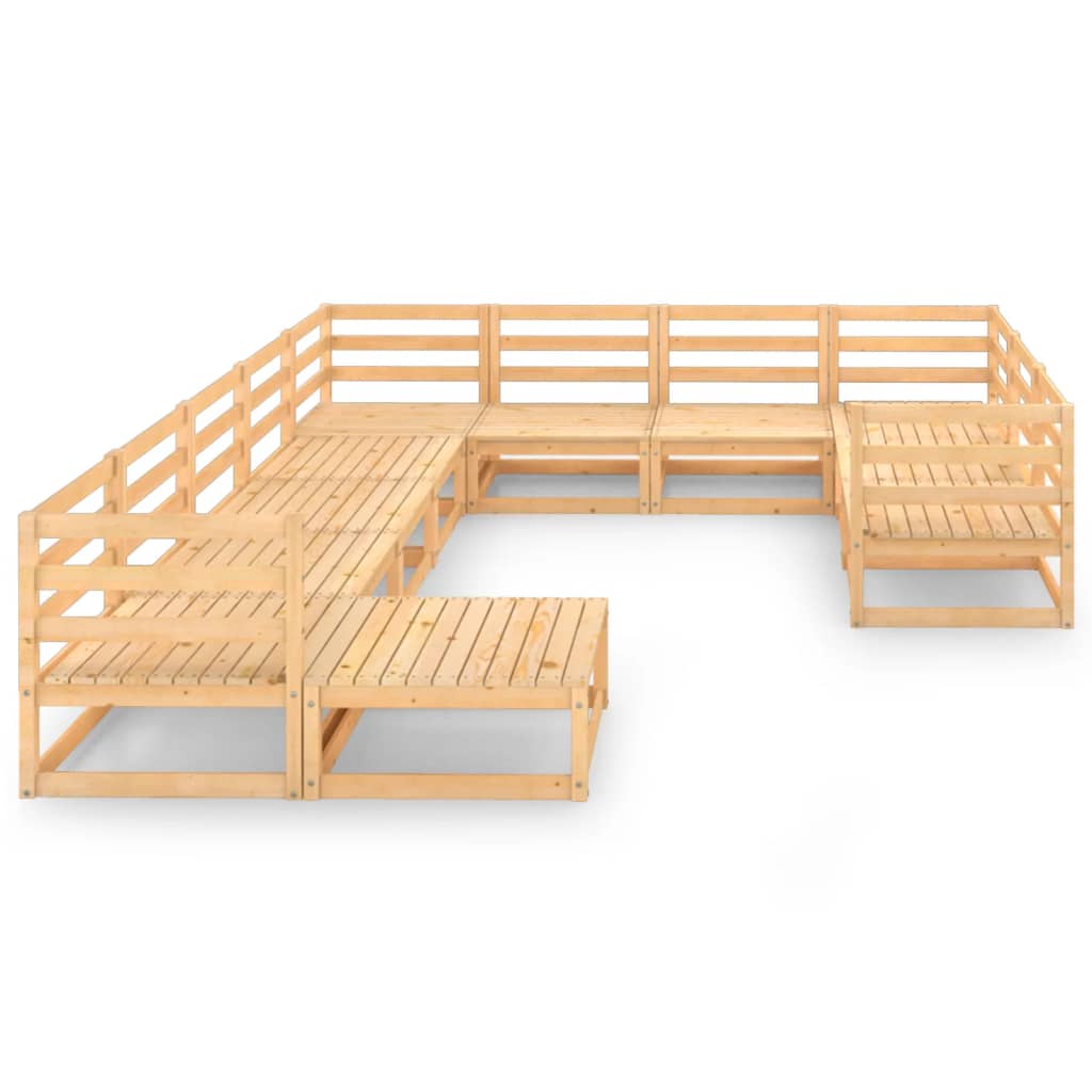 

vidaXL 11-delige Loungeset massief grenenhout