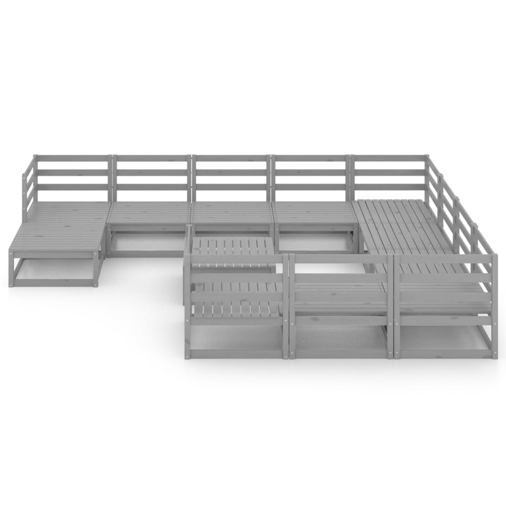 

vidaXL 12-delige Loungeset massief grenenhout