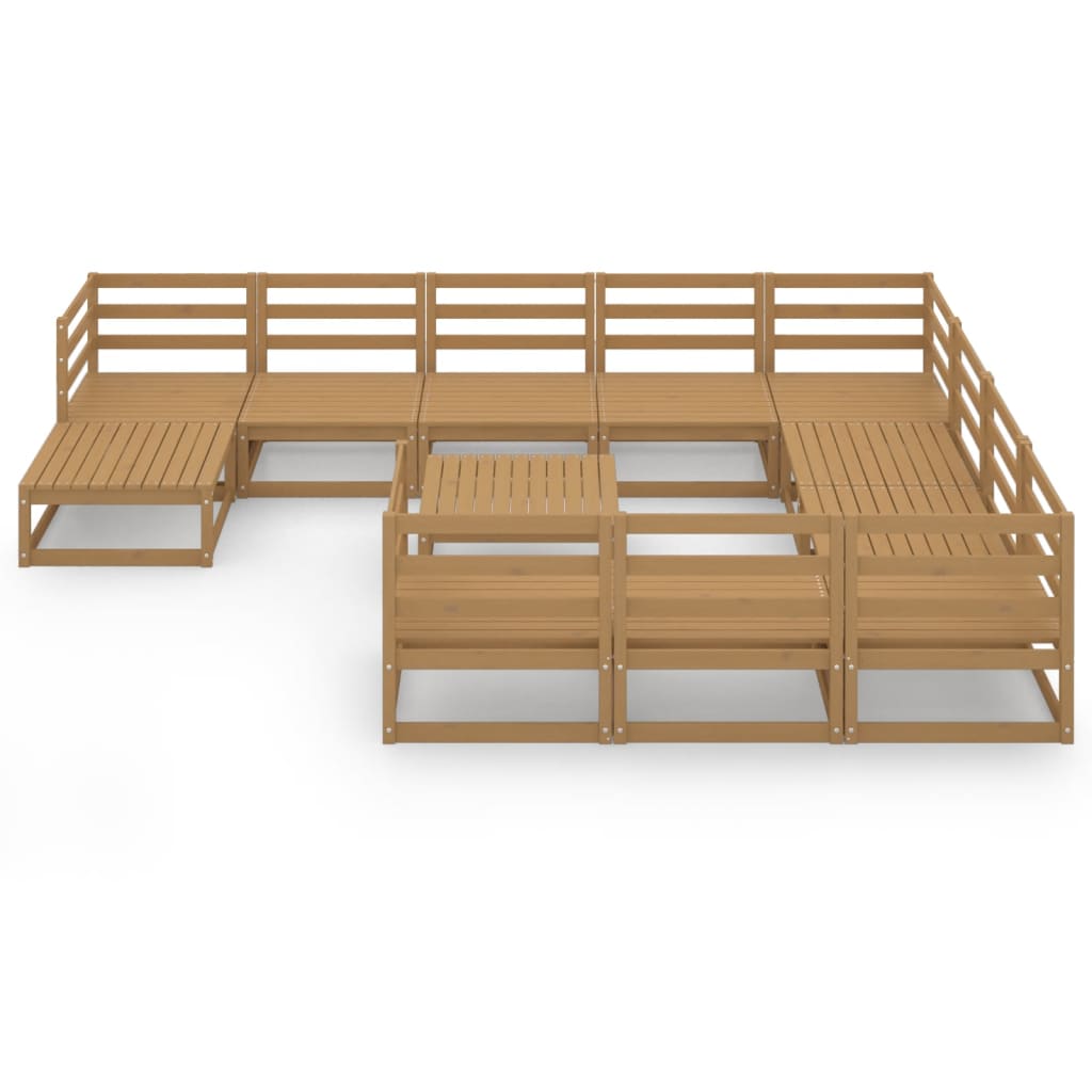 

vidaXL 12-delige Loungeset massief grenenhout