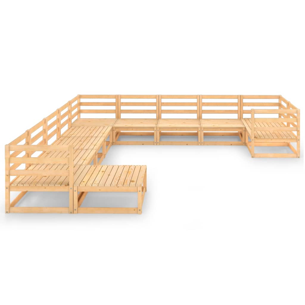 

vidaXL 11-delige Loungeset massief grenenhout