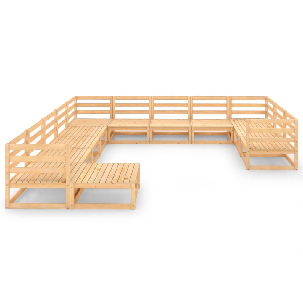 

vidaXL 12-delige Loungeset massief grenenhout