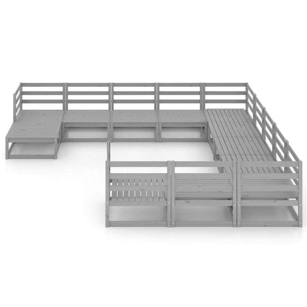 

vidaXL 12-delige Loungeset massief grenenhout