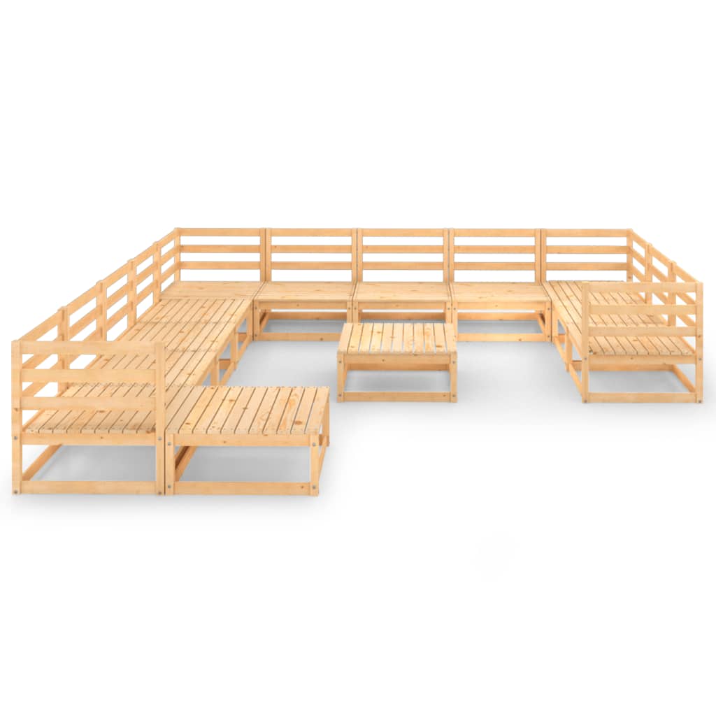

vidaXL 13-delige Loungeset massief grenenhout
