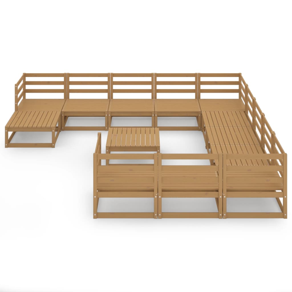 

vidaXL 13-delige Loungeset massief grenenhout