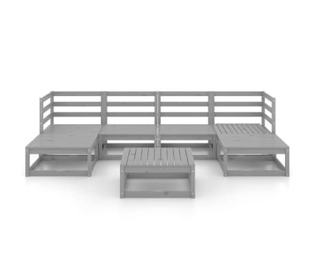 vidaXL 7-dijelna vrtna garnitura od masivne borovine