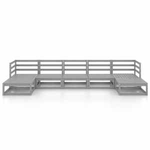 vidaXL Salon de jardin 7 pcs bois de pin massif