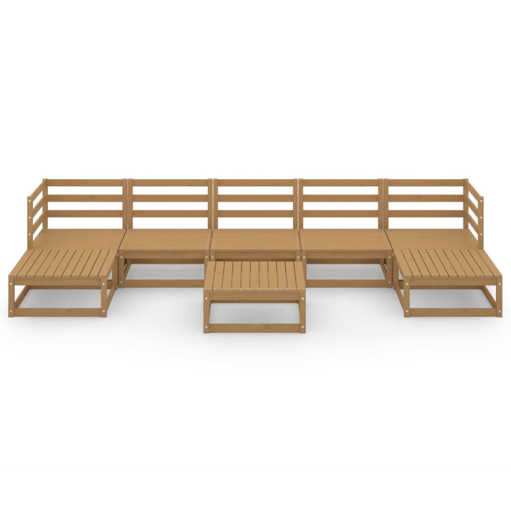 

vidaXL 8-delige Loungeset massief grenenhout