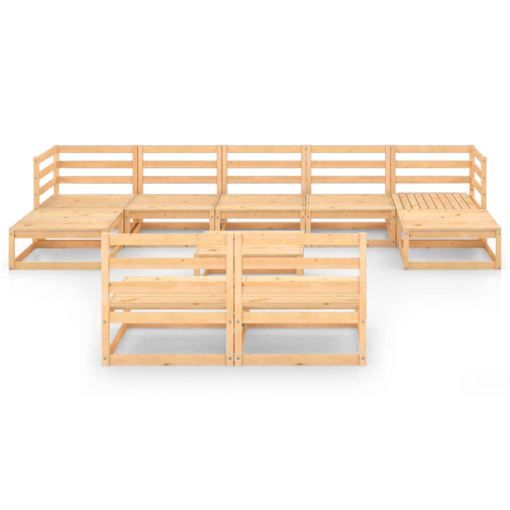 

vidaXL 10-delige Loungeset massief grenenhout