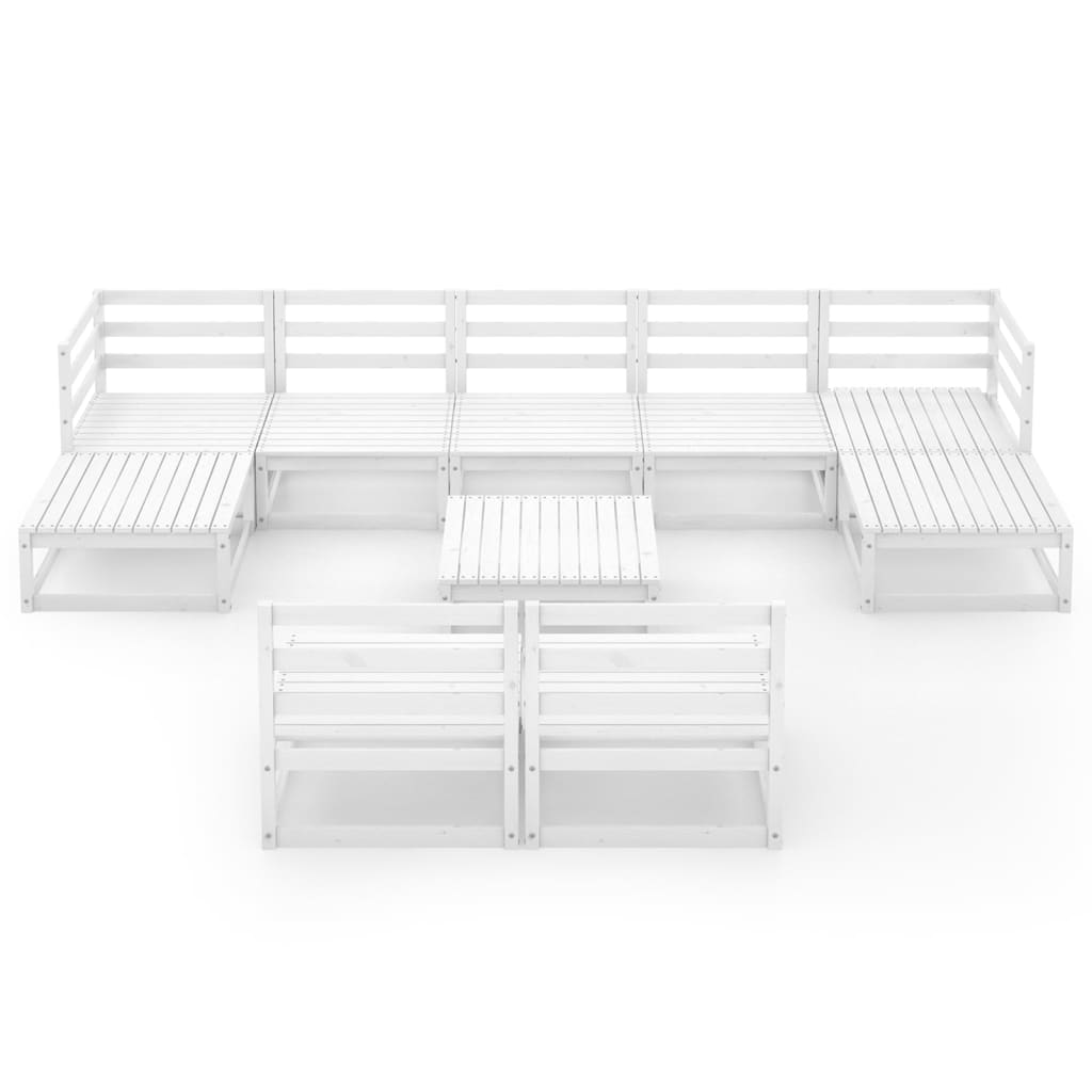 

vidaXL 10-delige Loungeset massief grenenhout