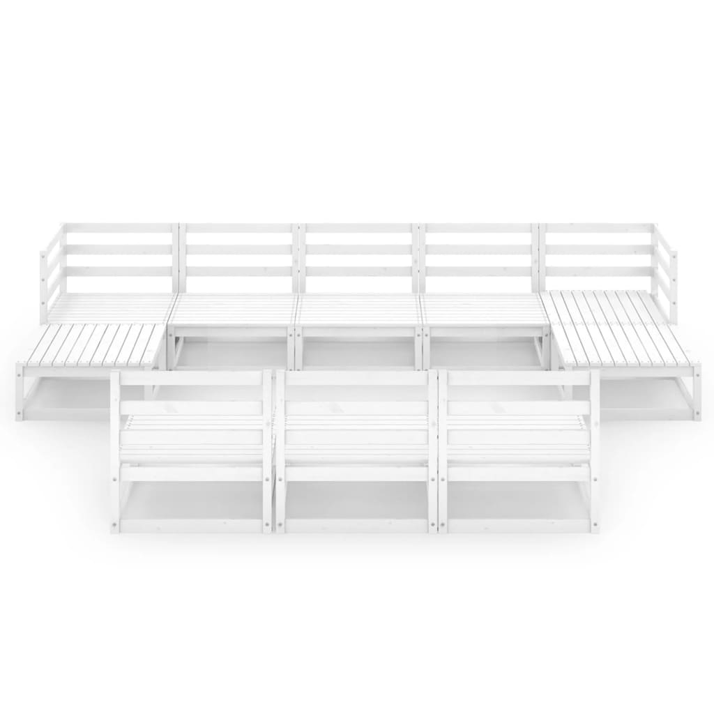 

vidaXL 10-delige Loungeset massief grenenhout