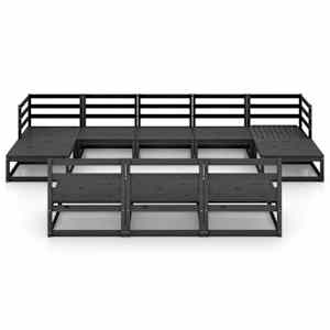 vidaXL 10-delige Loungeset massief grenenhout