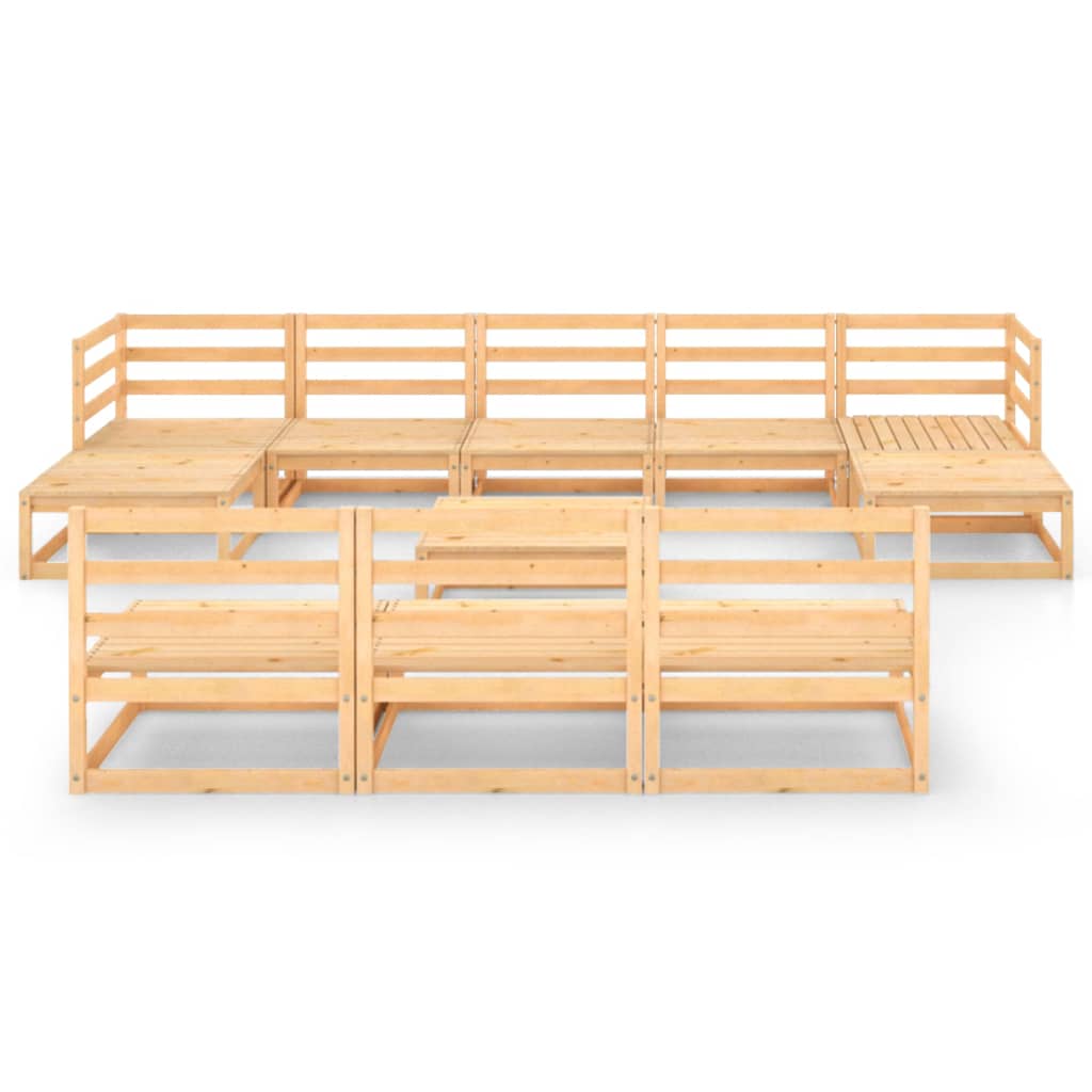 

vidaXL 11-delige Loungeset massief grenenhout