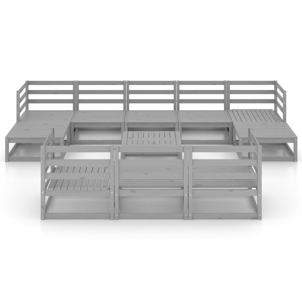 

vidaXL 11-delige Loungeset massief grenenhout