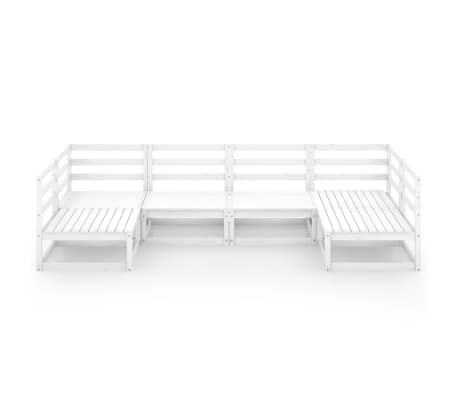 vidaXL Sodo poilsio baldų komplektas, 6 dalių, pu&scaron;ies medienos masyvas