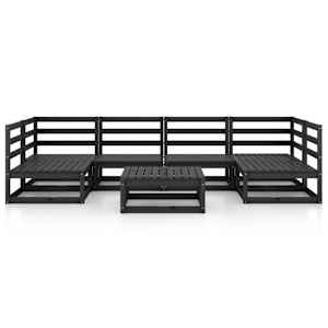 vidaXL 7-tlg. Garten-Lounge-Set Massivholz Kiefer