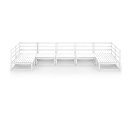 vidaXL Sodo poilsio baldų komplektas, 7 dalių, pu&scaron;ies medienos masyvas