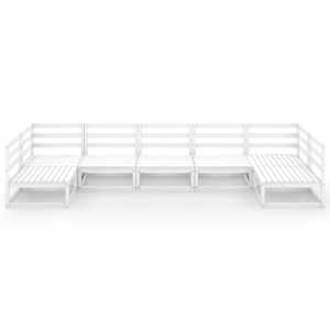 vidaXL Sodo poilsio baldų komplektas, 7 dalių, pu&scaron;ies medienos masyvas