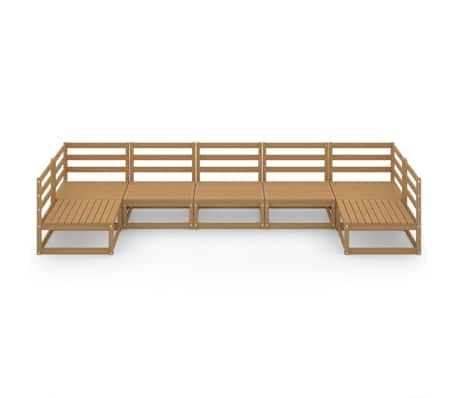 vidaXL Garden Lounge Set | Honey brown | Solid pinewood | Medium | Modular