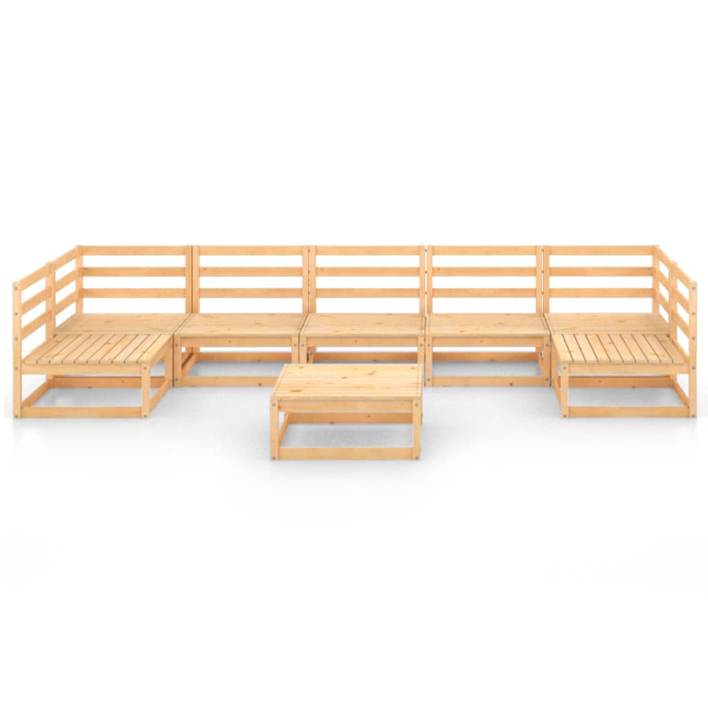 

vidaXL 8-delige Loungeset massief grenenhout