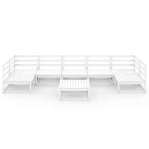 vidaXL 8 Piece Garden Lounge Set Solid Pinewood