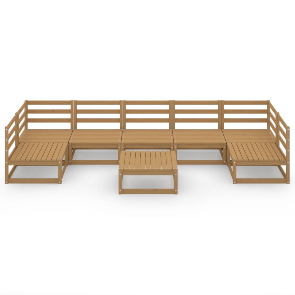 Thumbnail - vidaXL 8-tlg. Garten-Lounge-Set Massivholz Kiefer