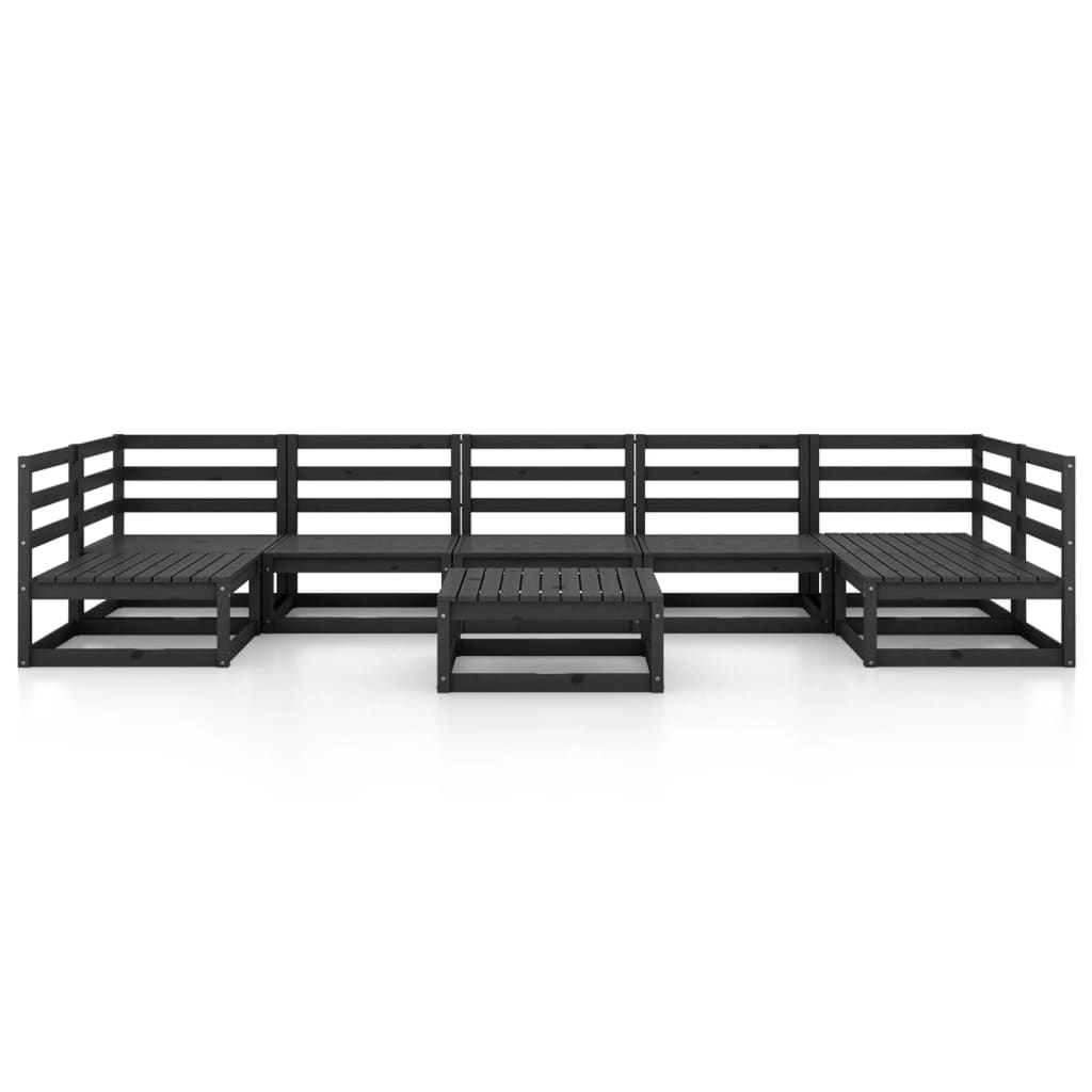 Thumbnail - vidaXL 8-tlg. Garten-Lounge-Set Massivholz Kiefer