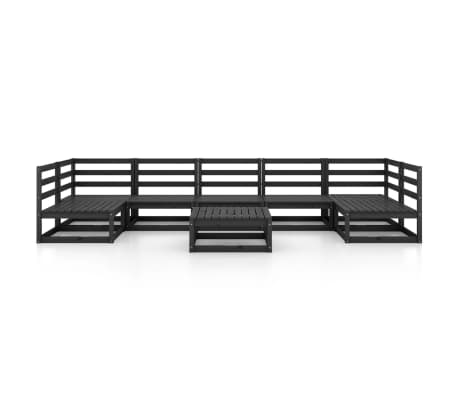 vidaXL 8-delige Loungeset massief grenenhout