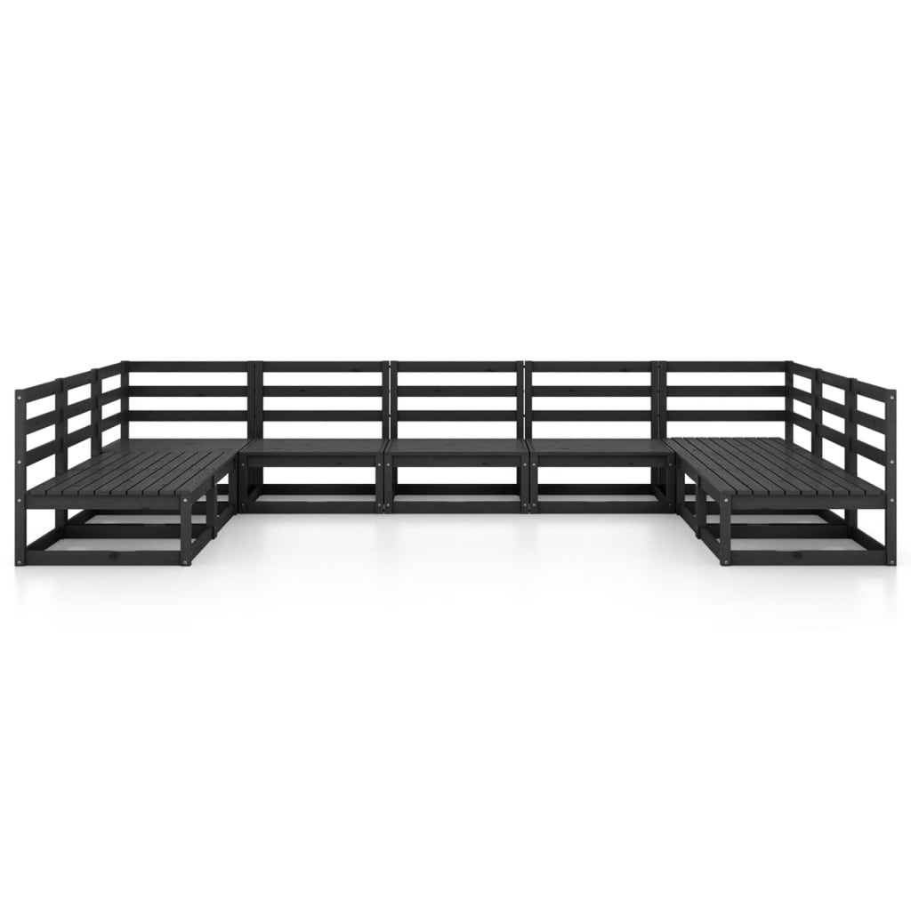 Thumbnail - vidaXL 9-tlg. Garten-Lounge-Set Massivholz Kiefer