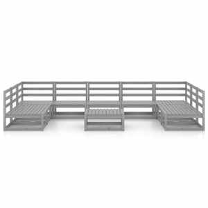 vidaXL 10 Piece Garden Lounge Set Solid Pinewood
