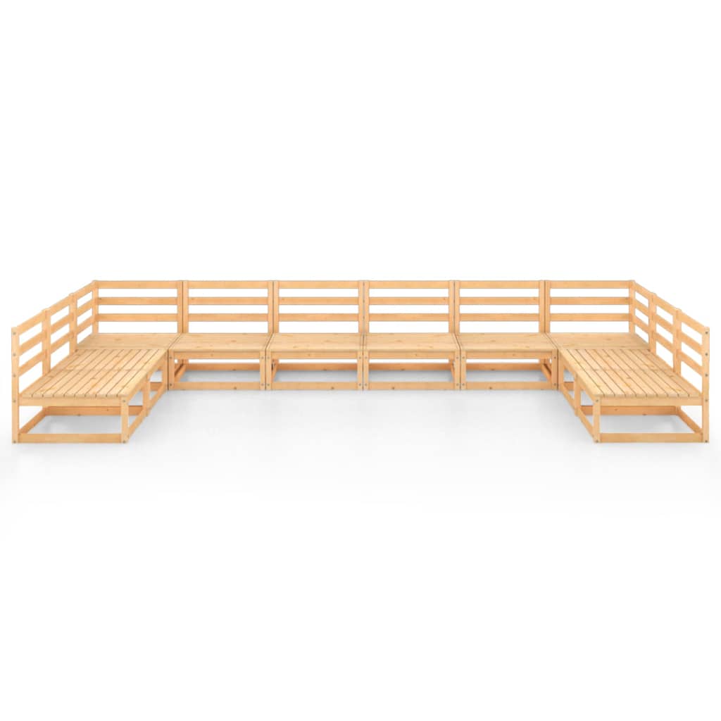 

vidaXL 10-delige Loungeset massief grenenhout