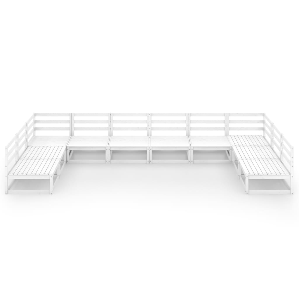 

vidaXL 10-delige Loungeset massief grenenhout