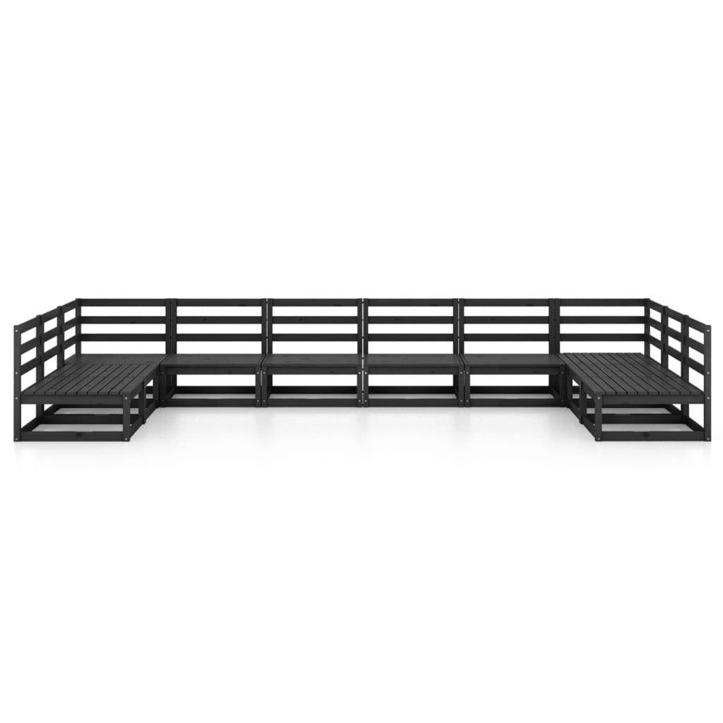 vidaXL 10-delige Loungeset massief grenenhout afbeelding