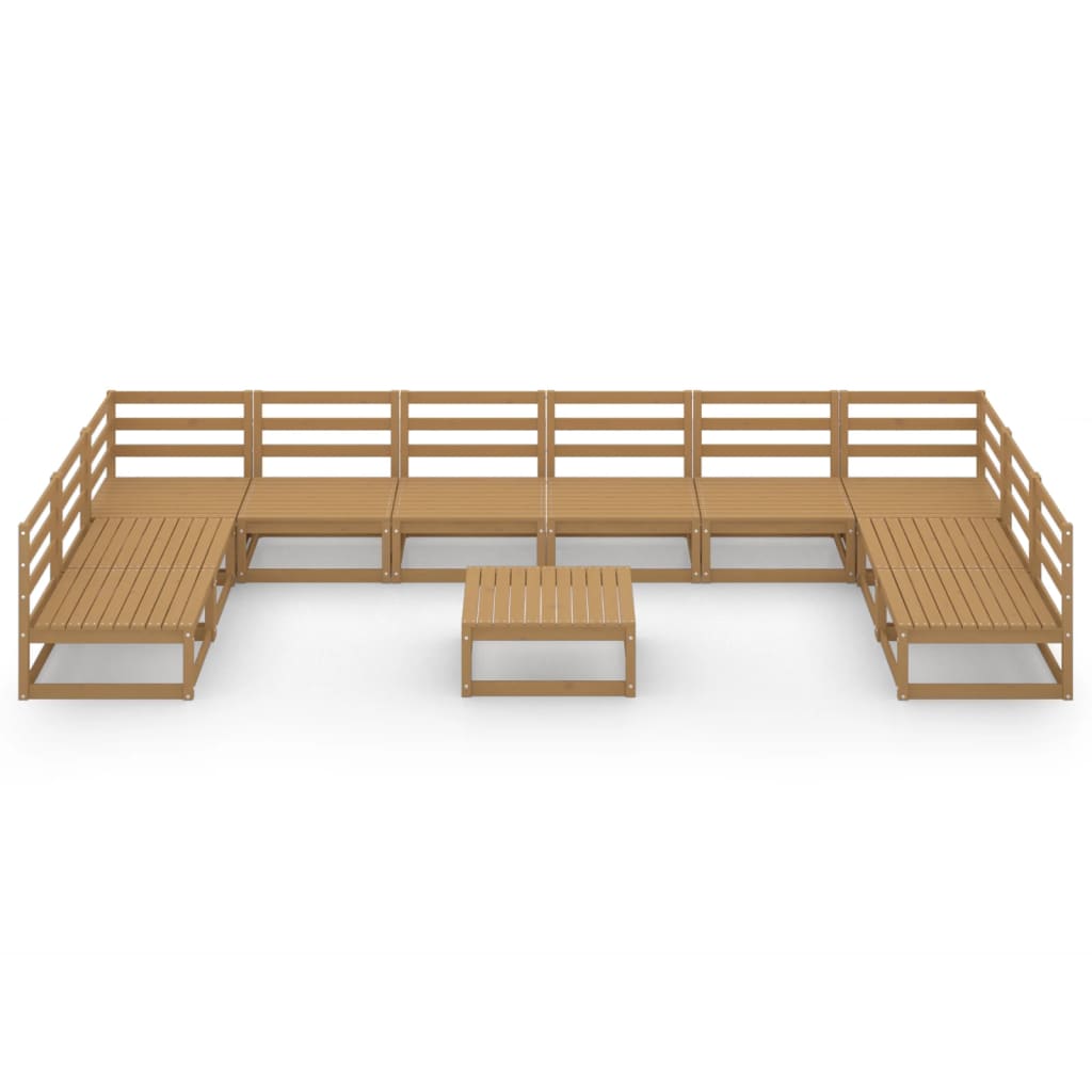 Thumbnail - vidaXL 11-tlg. Garten-Lounge-Set Massivholz Kiefer