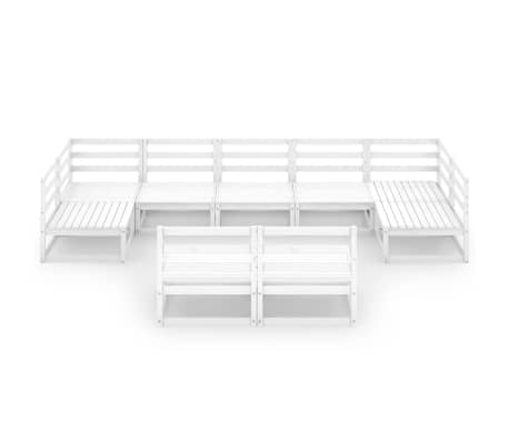 vidaXL Sodo poilsio baldų komplektas, 9 dalių, pu&scaron;ies medienos masyvas