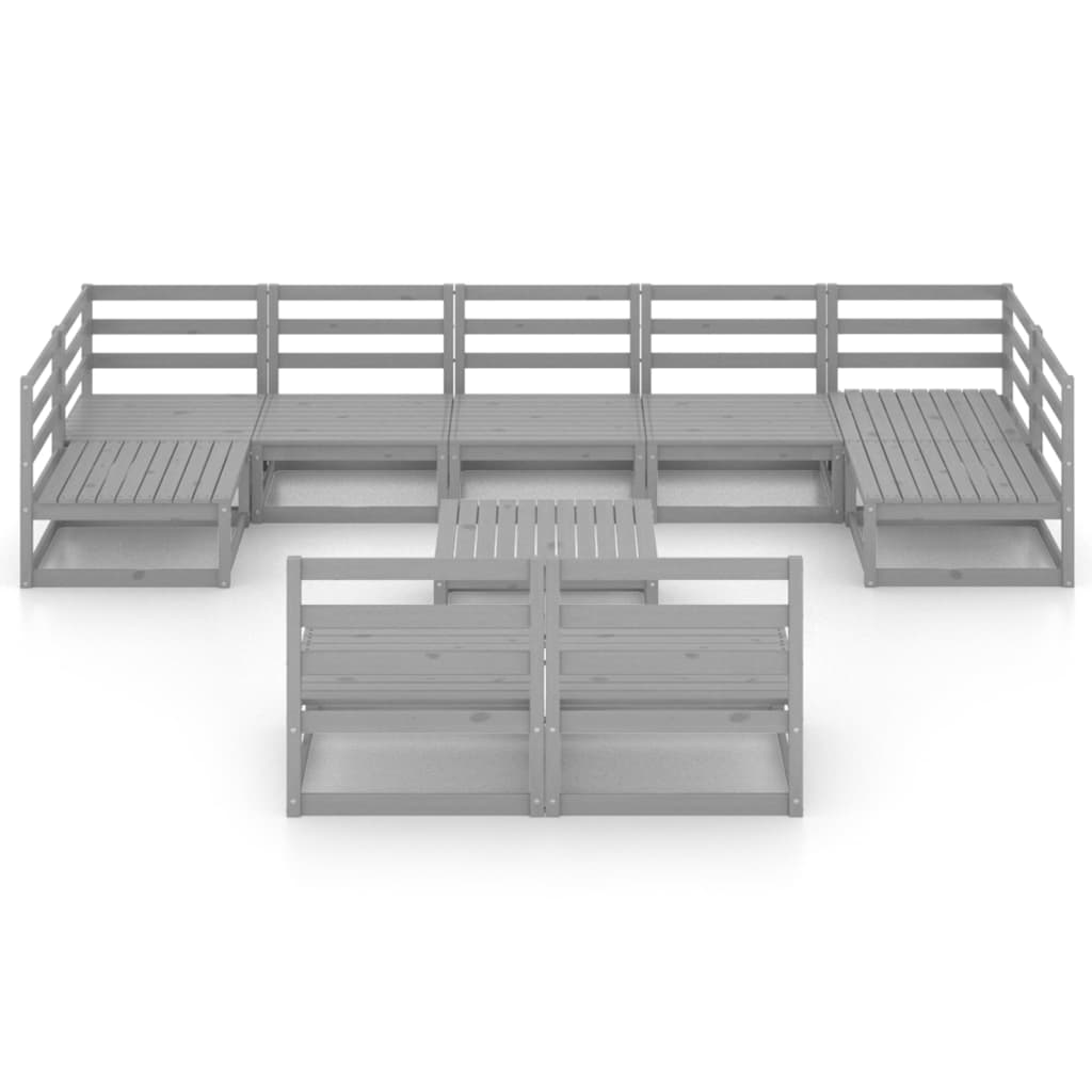 

vidaXL 10-delige Loungeset massief grenenhout