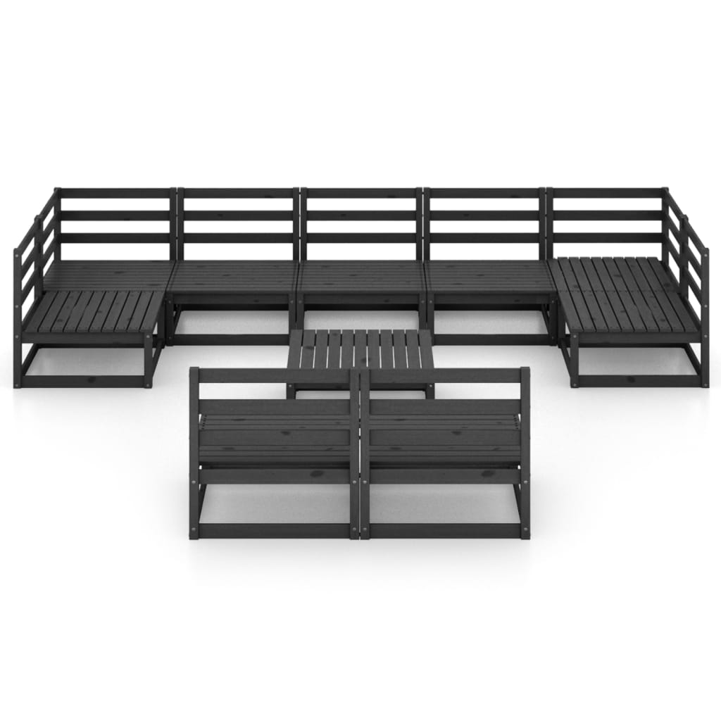

vidaXL 10-delige Loungeset massief grenenhout