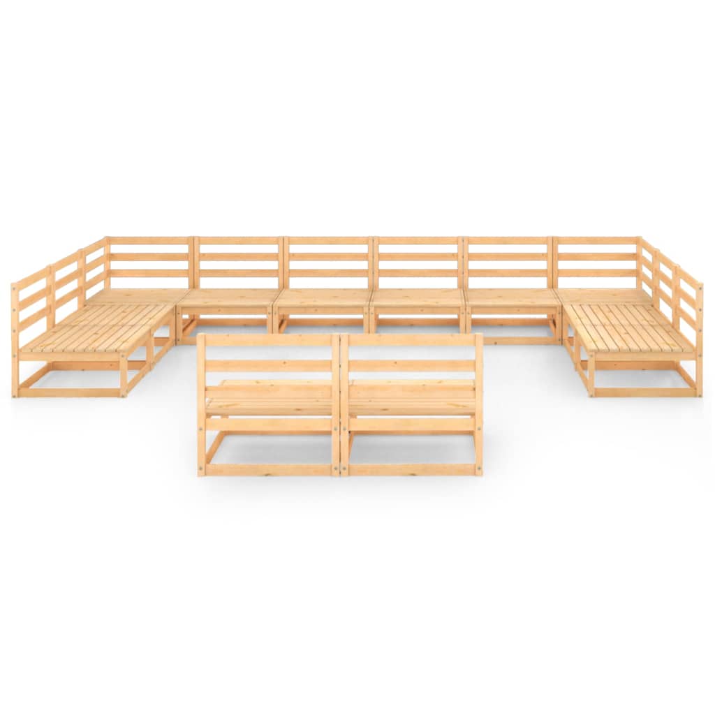 

vidaXL 12-delige Loungeset massief grenenhout