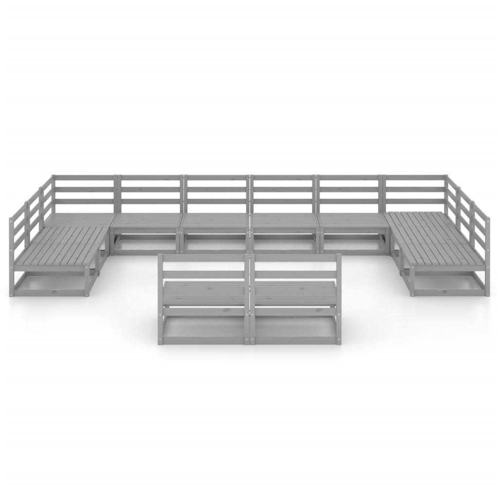 

vidaXL 12-delige Loungeset massief grenenhout