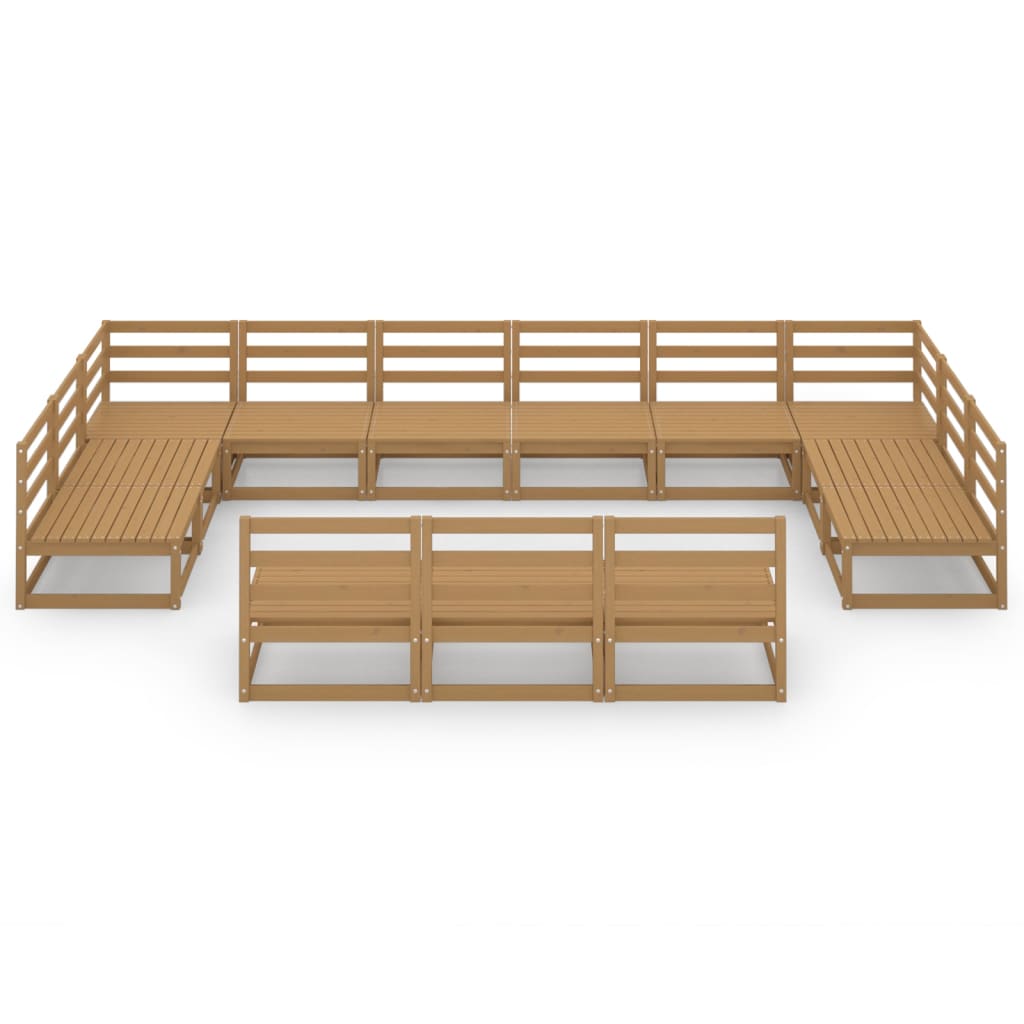Thumbnail - vidaXL 13-tlg. Garten-Lounge-Set Massivholz Kiefer