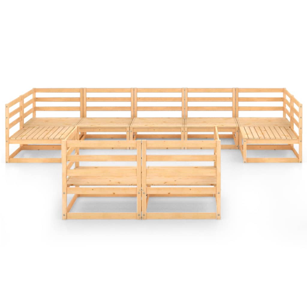 

vidaXL 9-delige Loungeset massief grenenhout