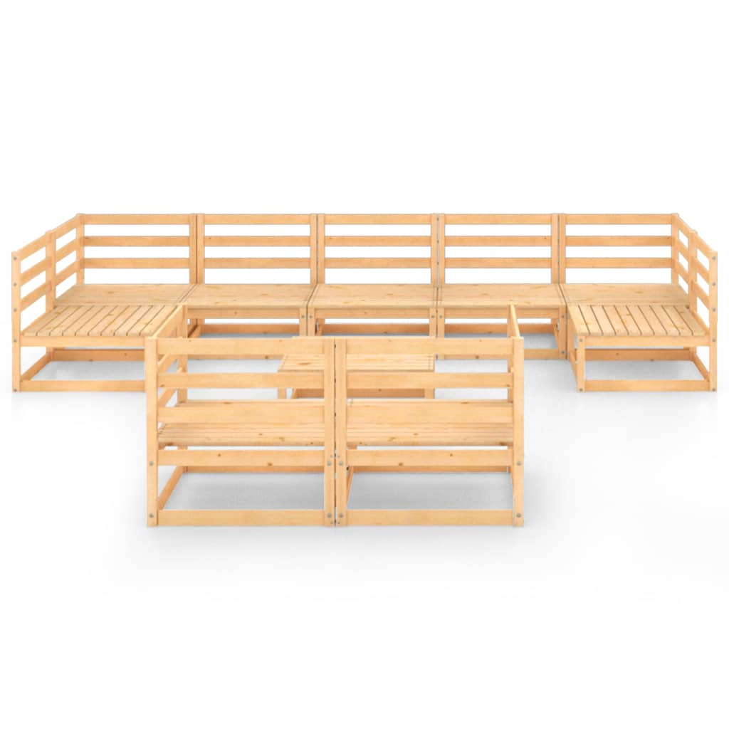 

vidaXL 10-delige Loungeset massief grenenhout