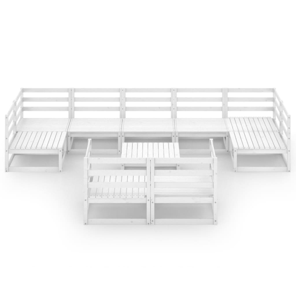 

vidaXL 10-delige Loungeset massief grenenhout