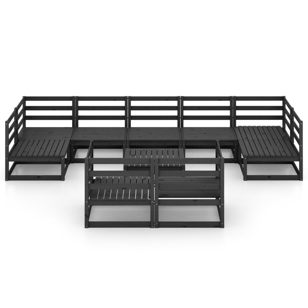 

vidaXL 10-delige Loungeset massief grenenhout