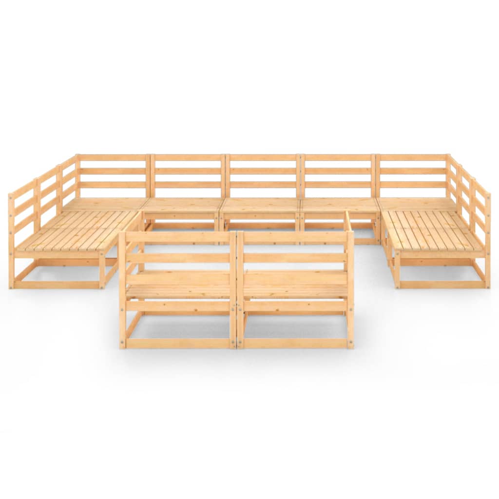 

vidaXL 11-delige Loungeset massief grenenhout
