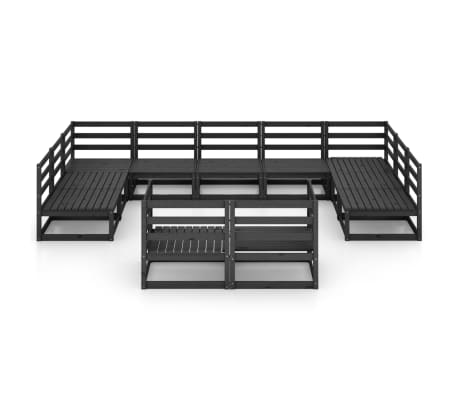 vidaXL 11-delige Loungeset massief grenenhout