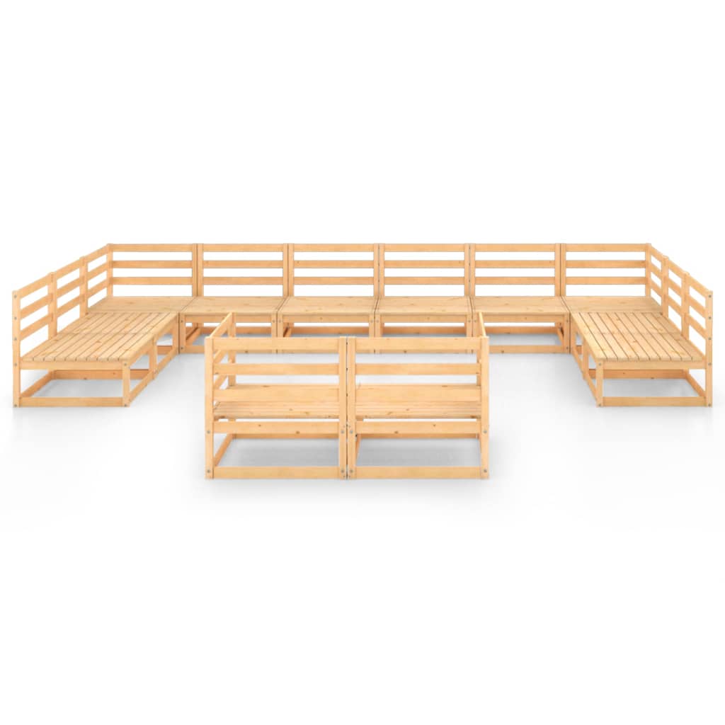 

vidaXL 12-delige Loungeset massief grenenhout